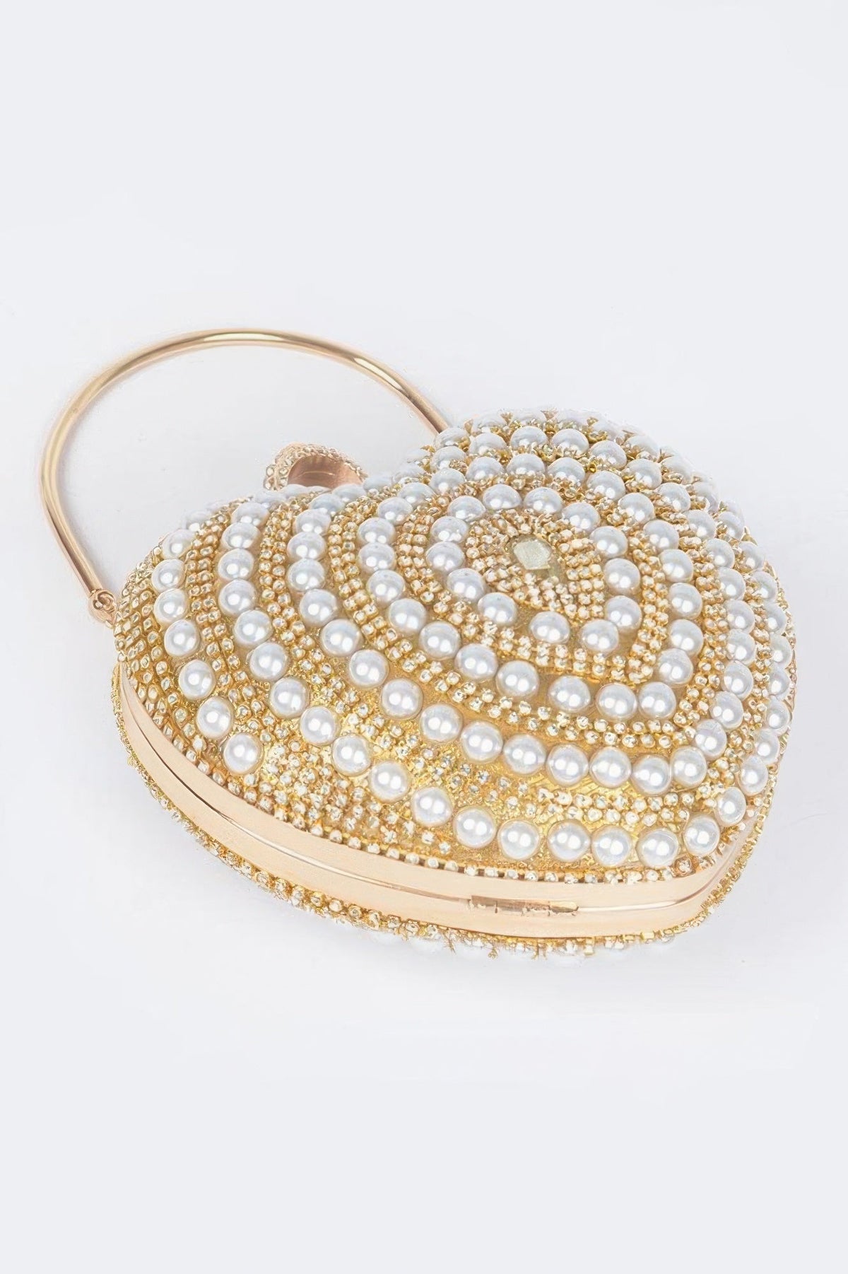 Montmartre Rhinestone Heart Clutch