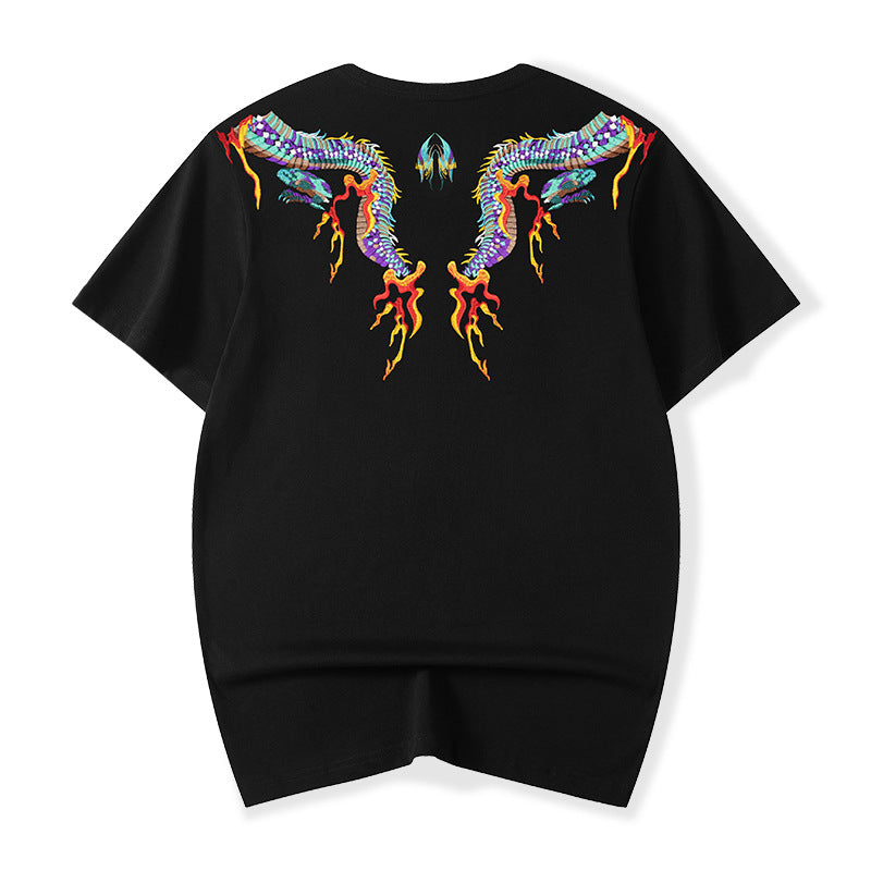 KH727 Flying Dragons Embroidery Tee