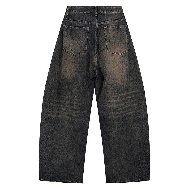 Chelsea Faded Barrel-Leg Jeans