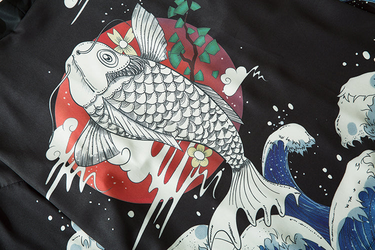 YC6327 Jumping Fish Kimono