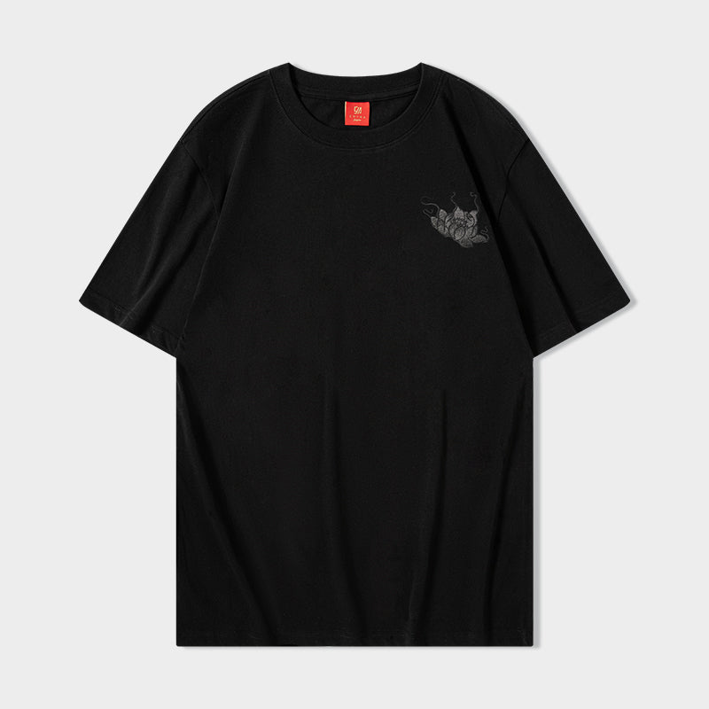 KH868 Gallant Lion Embroidery Tee