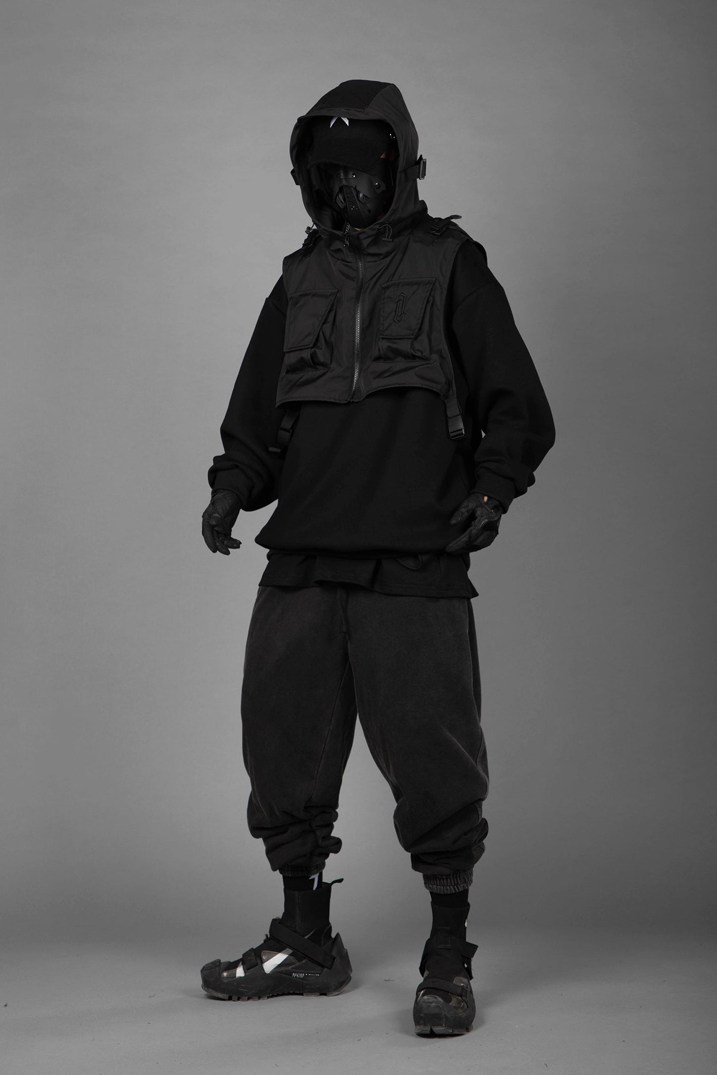 HiH34 Black Tech Guard Hoodie