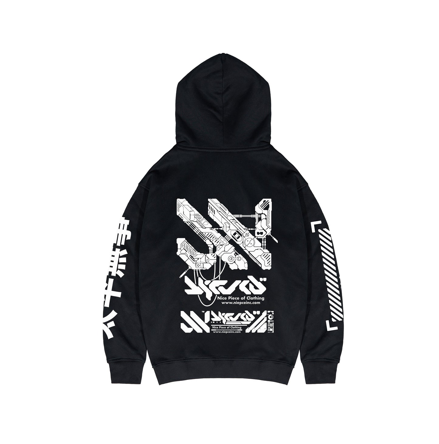 Sudadera con capucha gráfica cibernética de Detroit