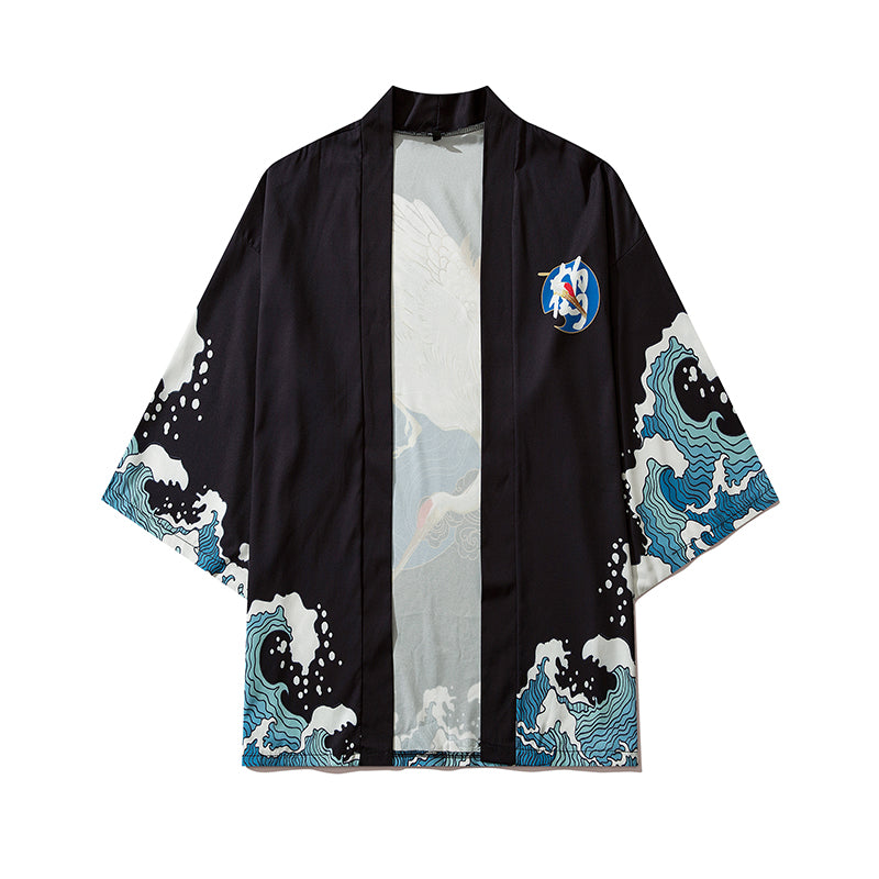 YC6312 Crane Hunter Kimono