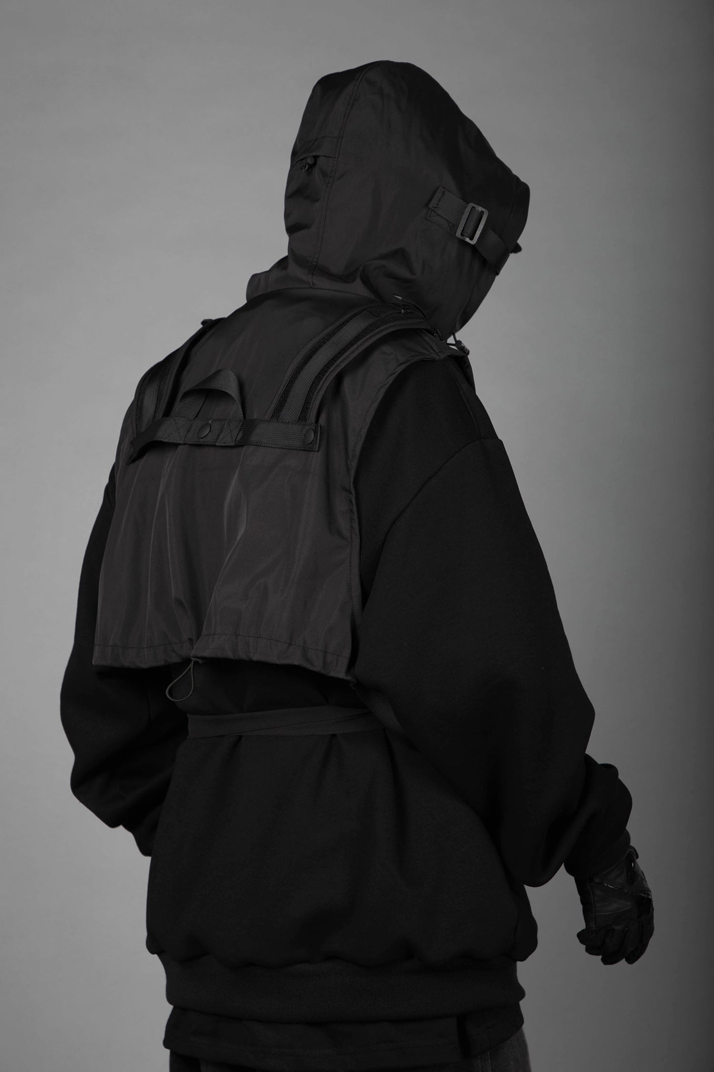 HiH34 Black Tech Guard Hoodie