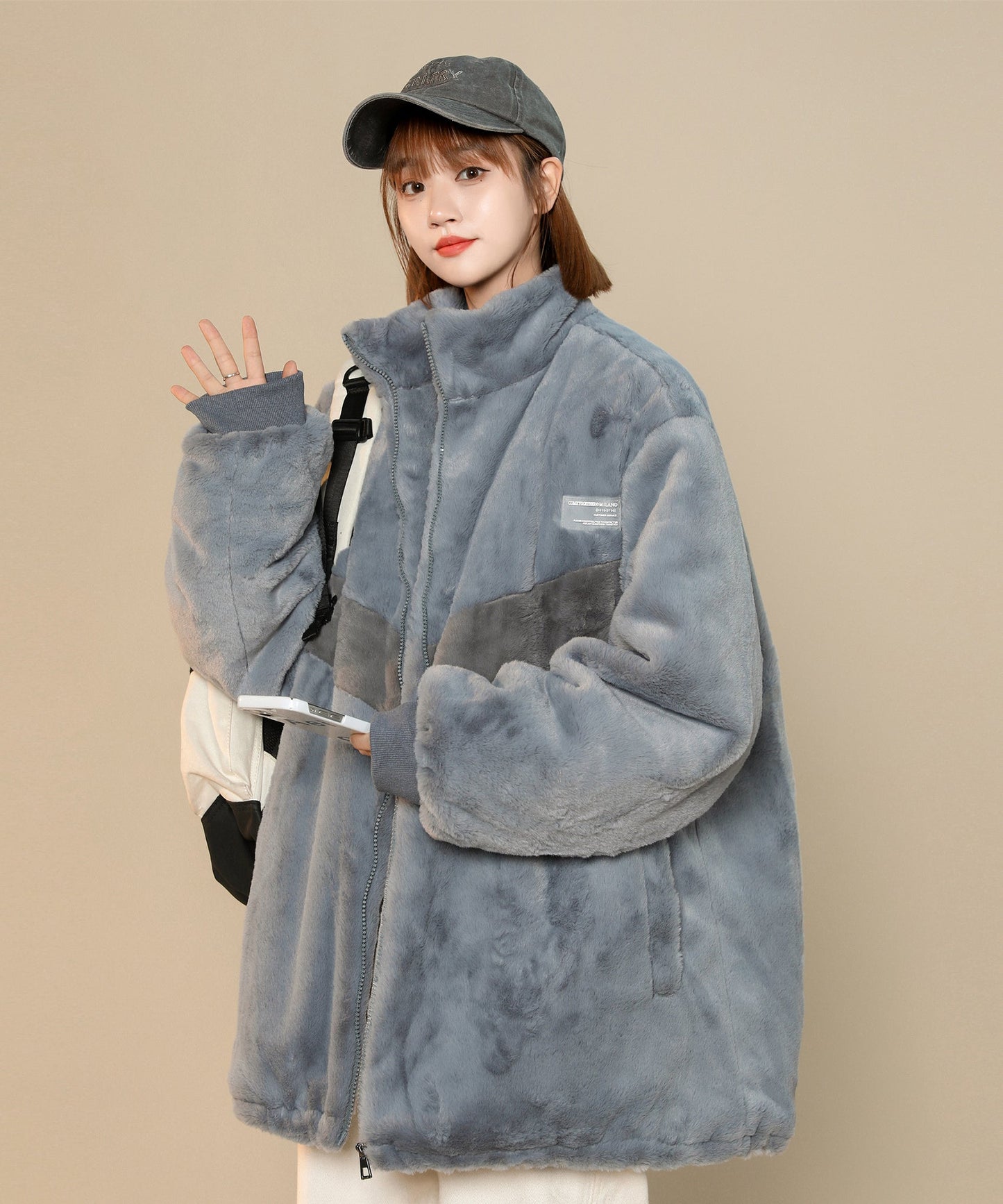 Veste d'hiver en fourrure VX11 pour femme