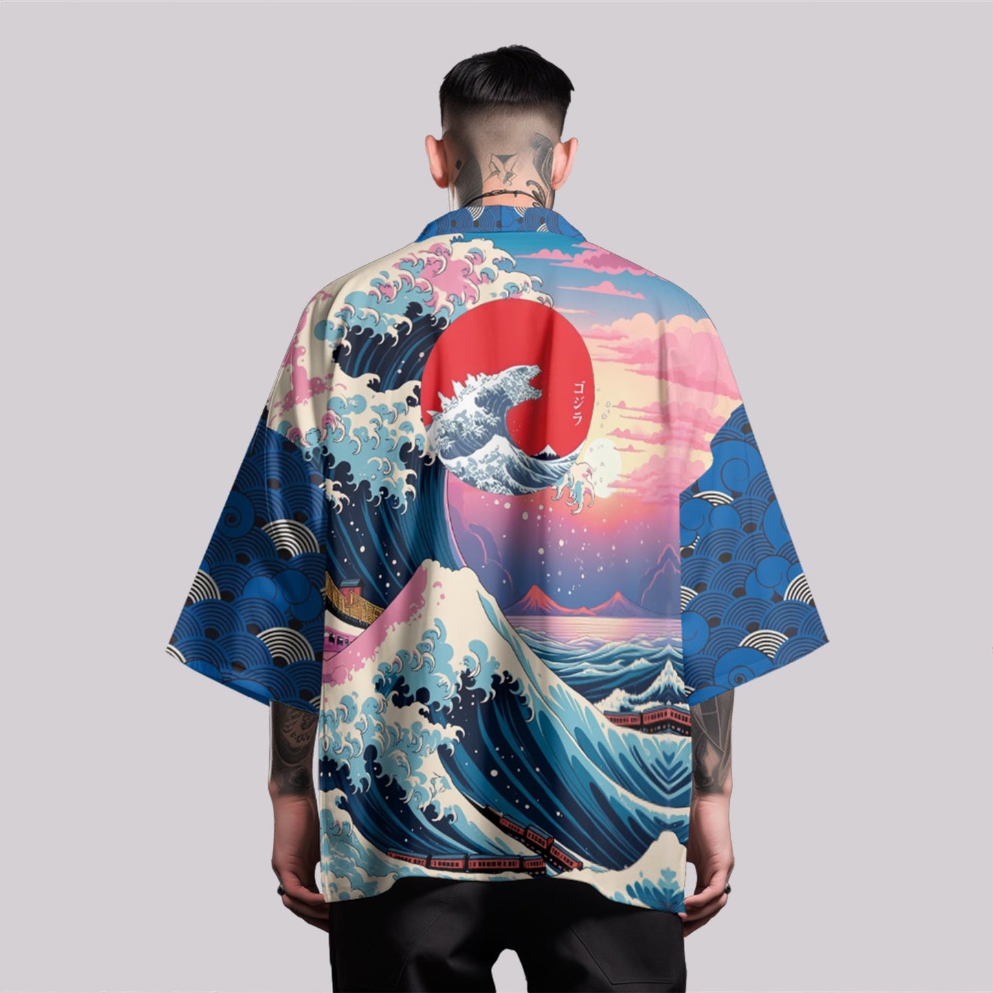 K24 Blue Waves Kimono