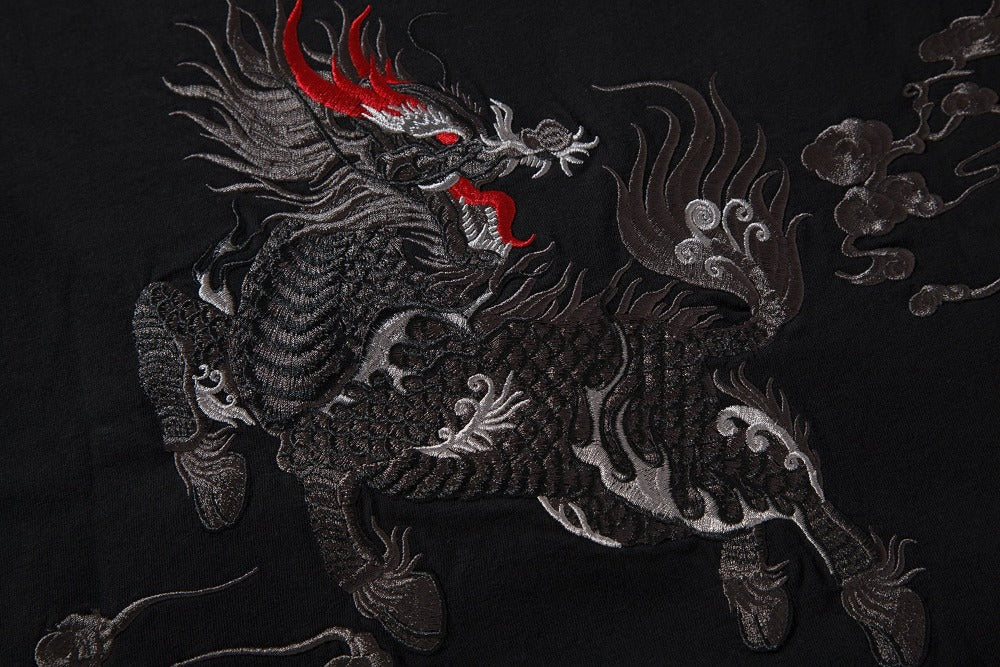 KH870 Kirin Embroidery Tee