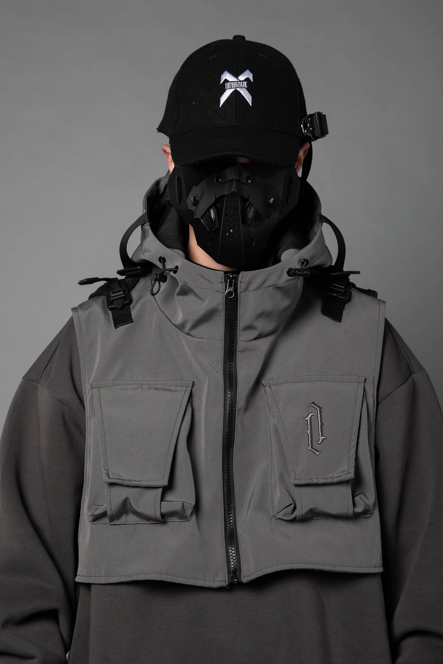 HiH34 Grey Tech Guard Hoodie