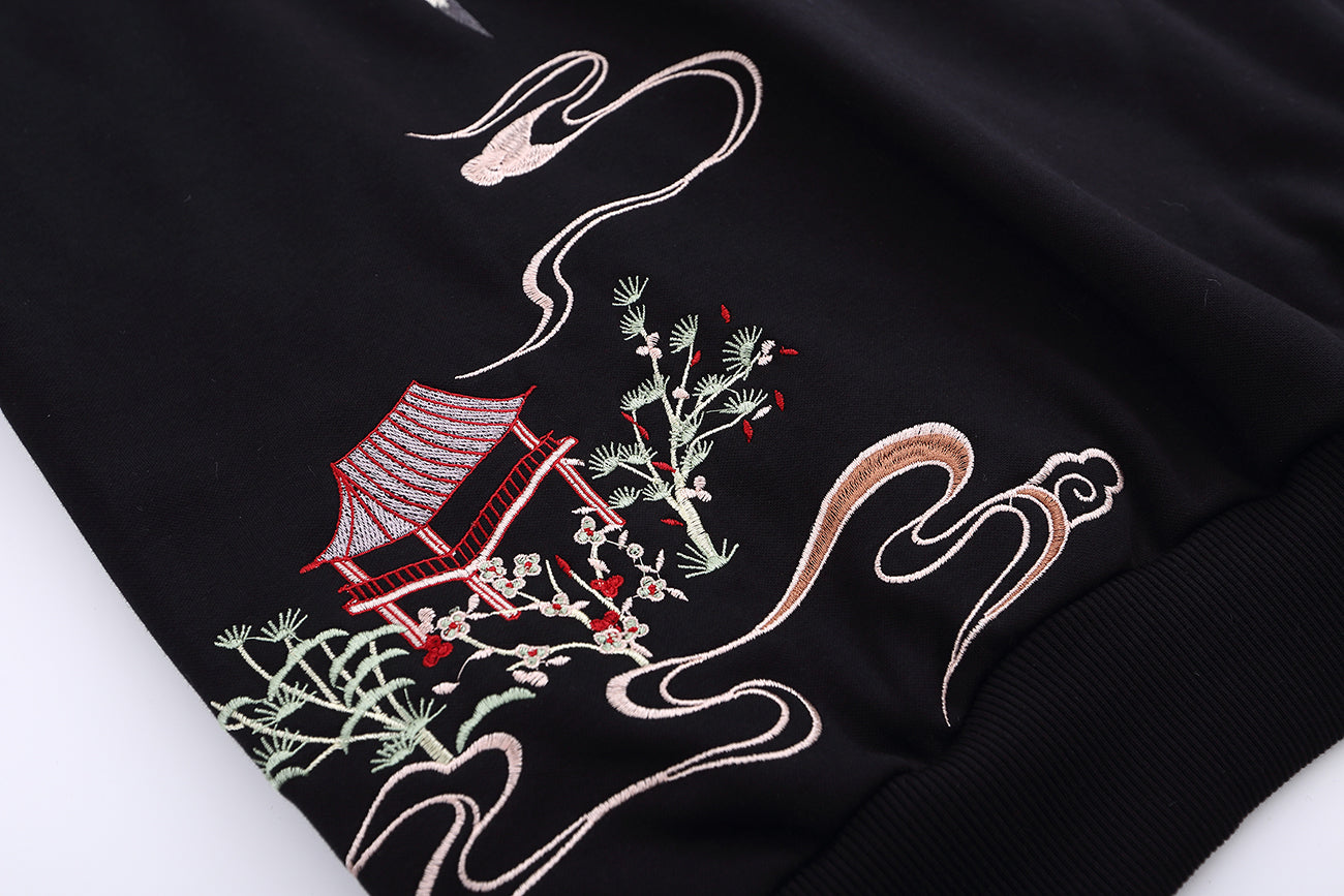YE731 Fellowship Embroidery Hoodie