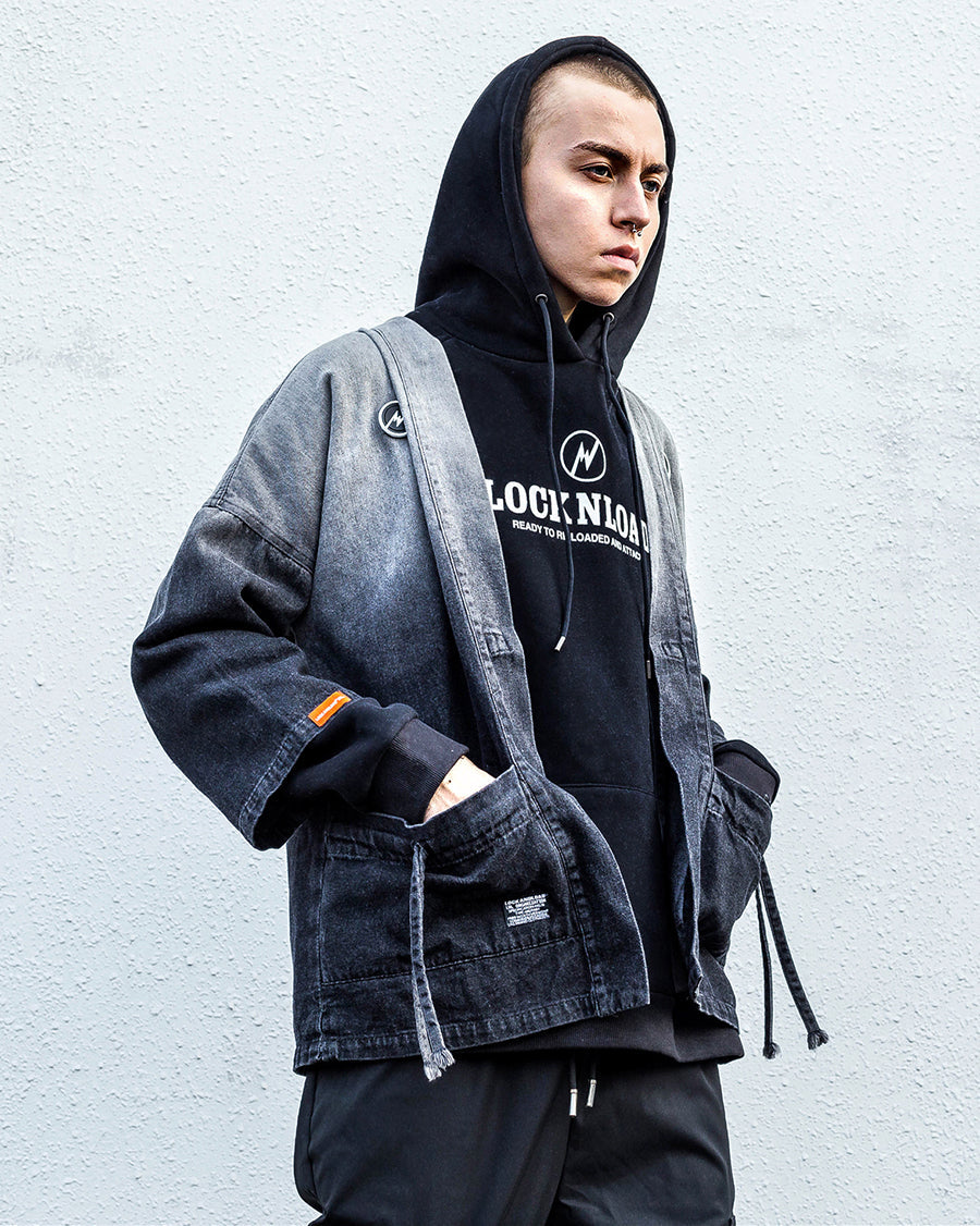 LALKW91 Denim Samurai Shirt
