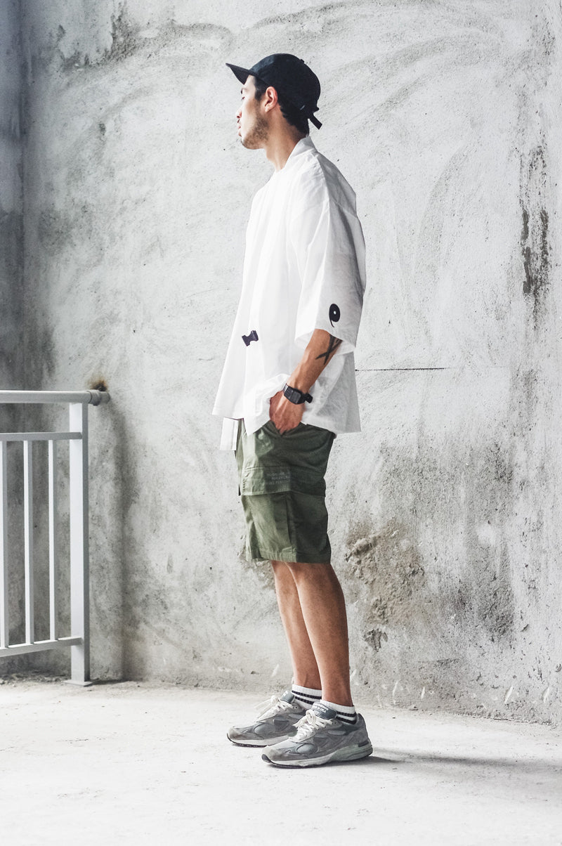 White Magatama Kimono Shirt