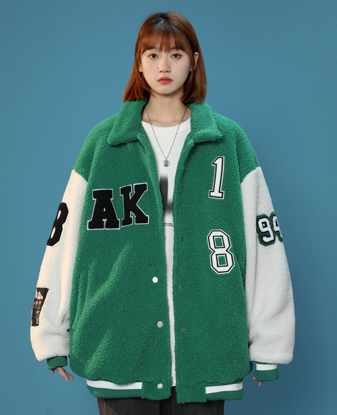 Veste universitaire en fourrure pour femme de l'année 1994