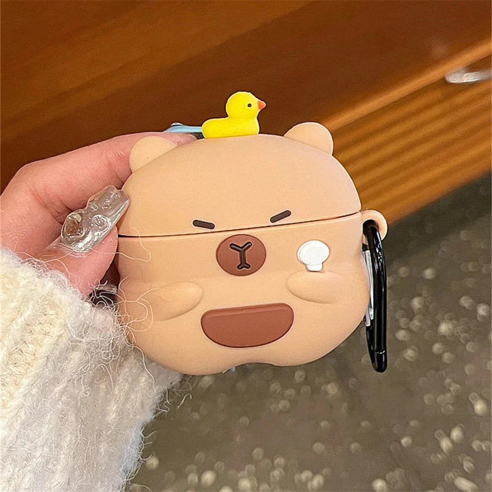 Étui pour AirPods Kawaii Capybara