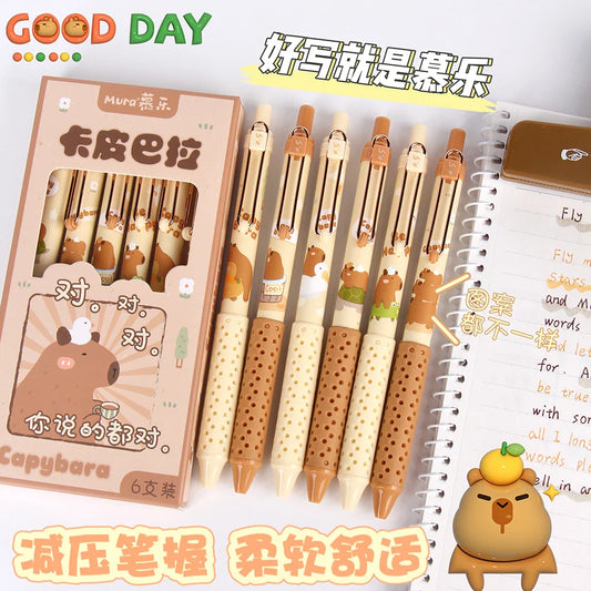 Stylos gel mignons Capybara