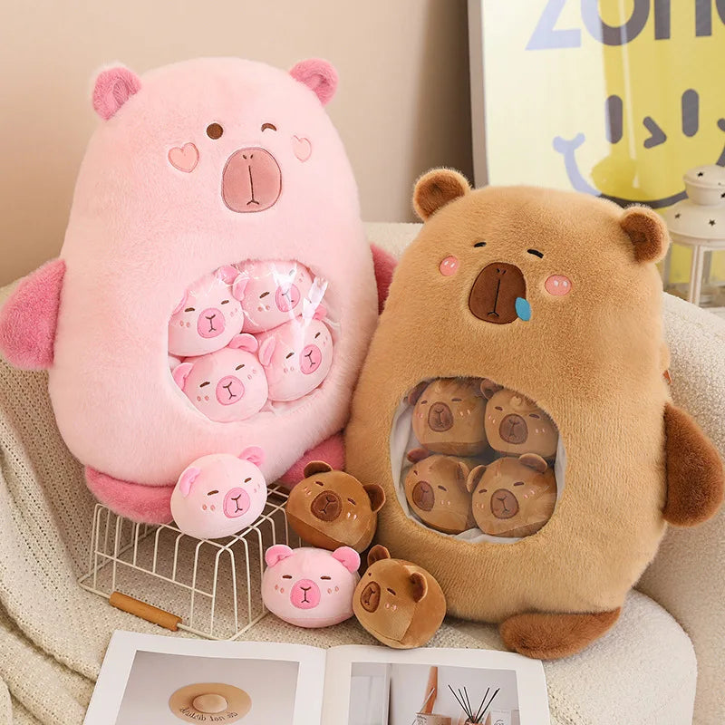 Peluches Capybara et Cochon