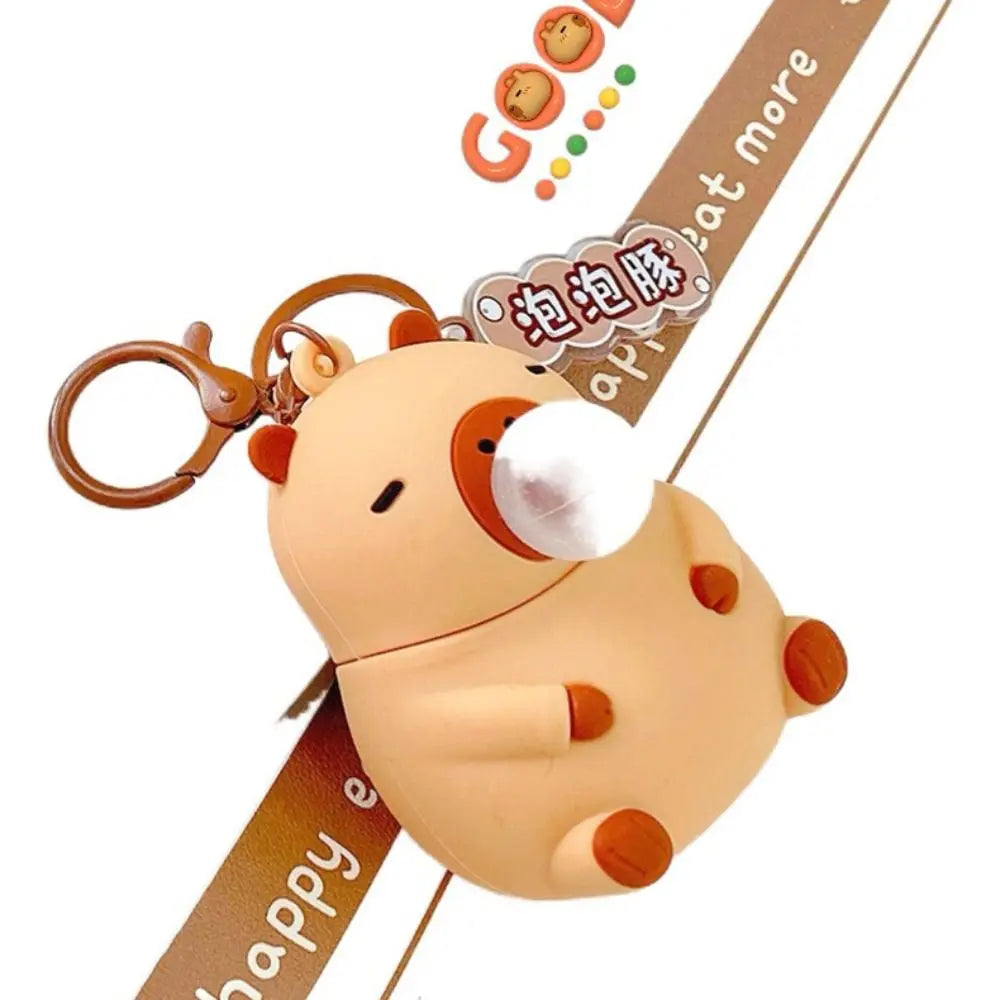 Porte-clés jouet à presser Capybara
