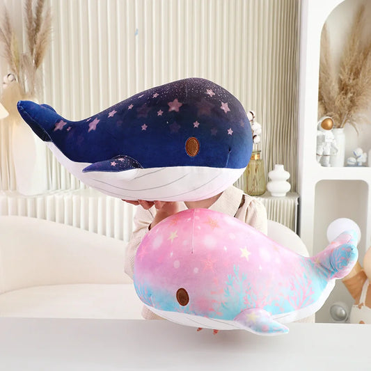 Peluches baleines ciel étoilé