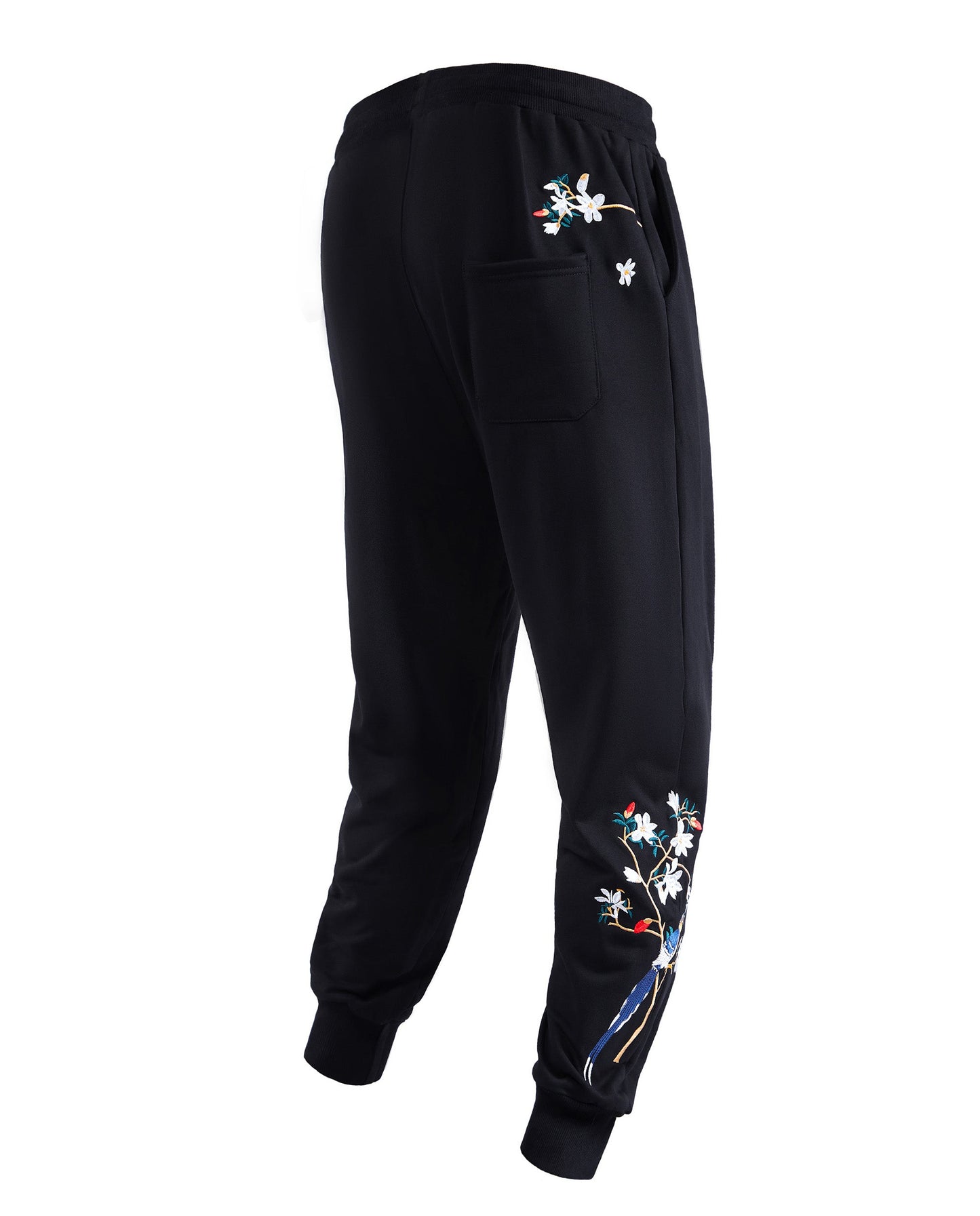 7046 Flowers Embroidery Joggers