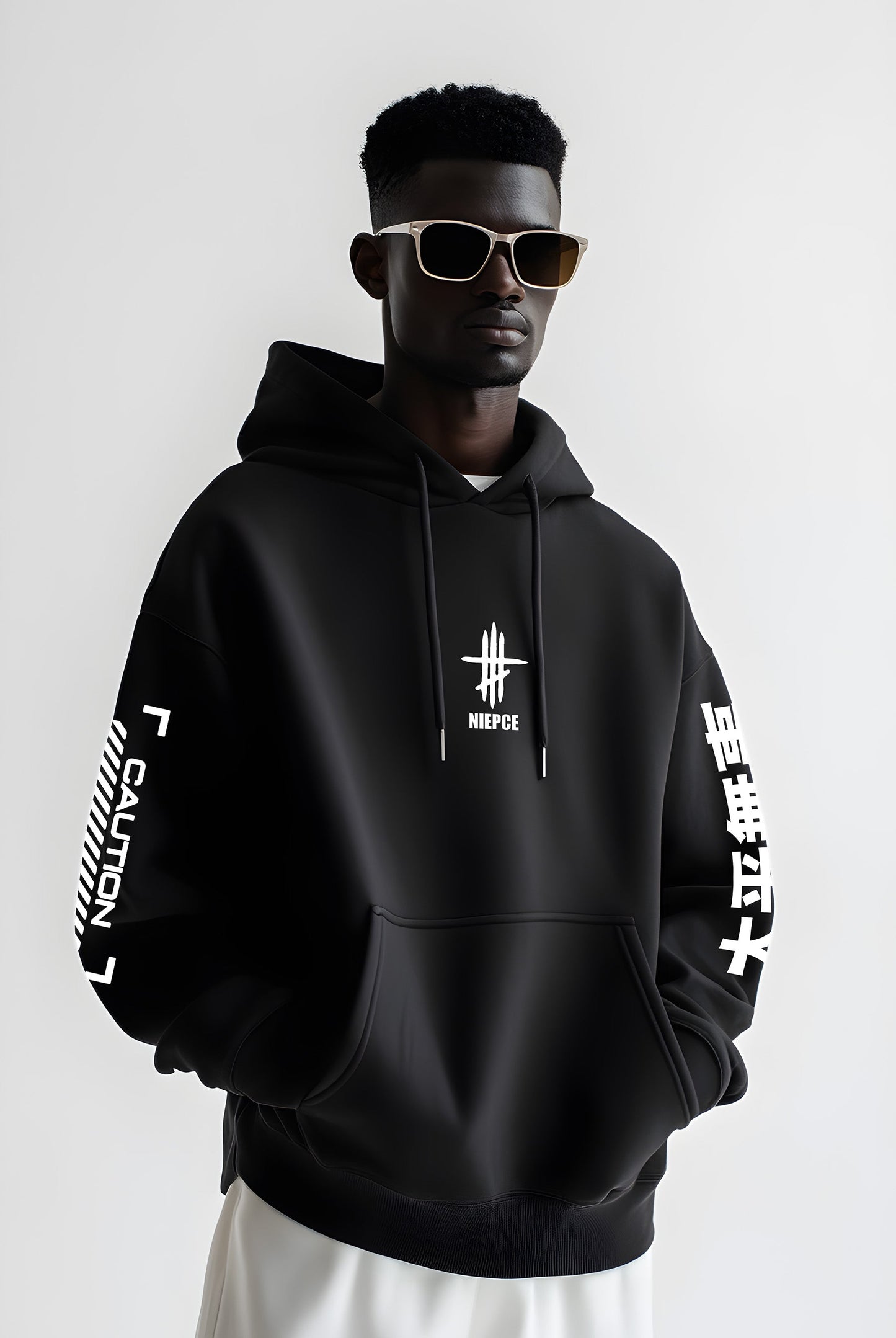 Sudadera con capucha gráfica cibernética de Detroit