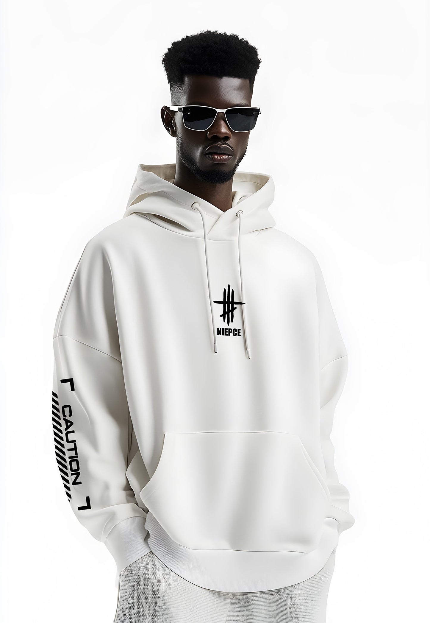 Sudadera con capucha gráfica cibernética de Detroit