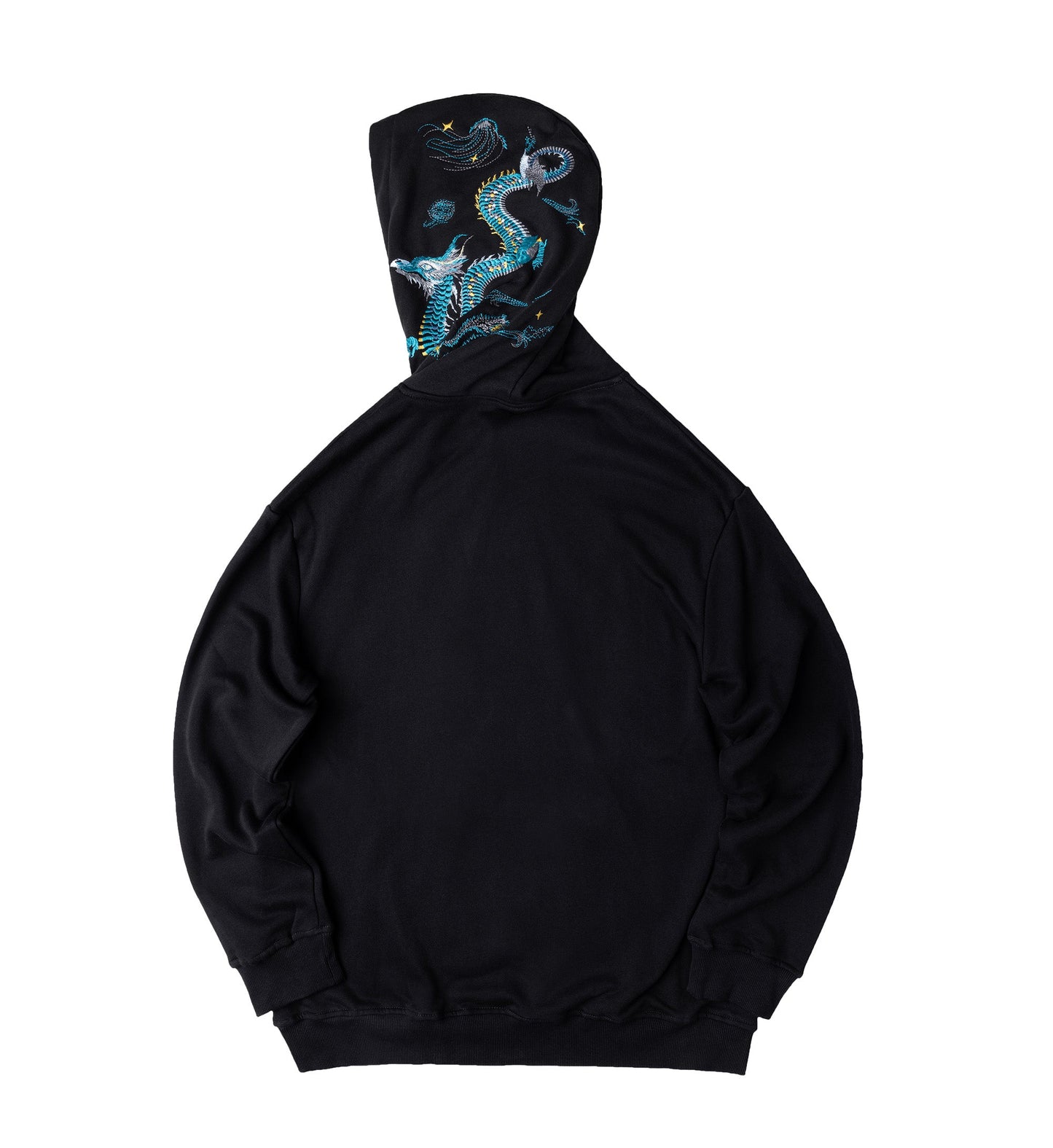 KH9000 Blue Dragon Embroidery Hoodie