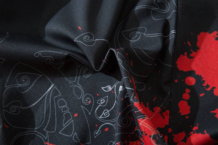 YC6032 Red Flowers Kimono