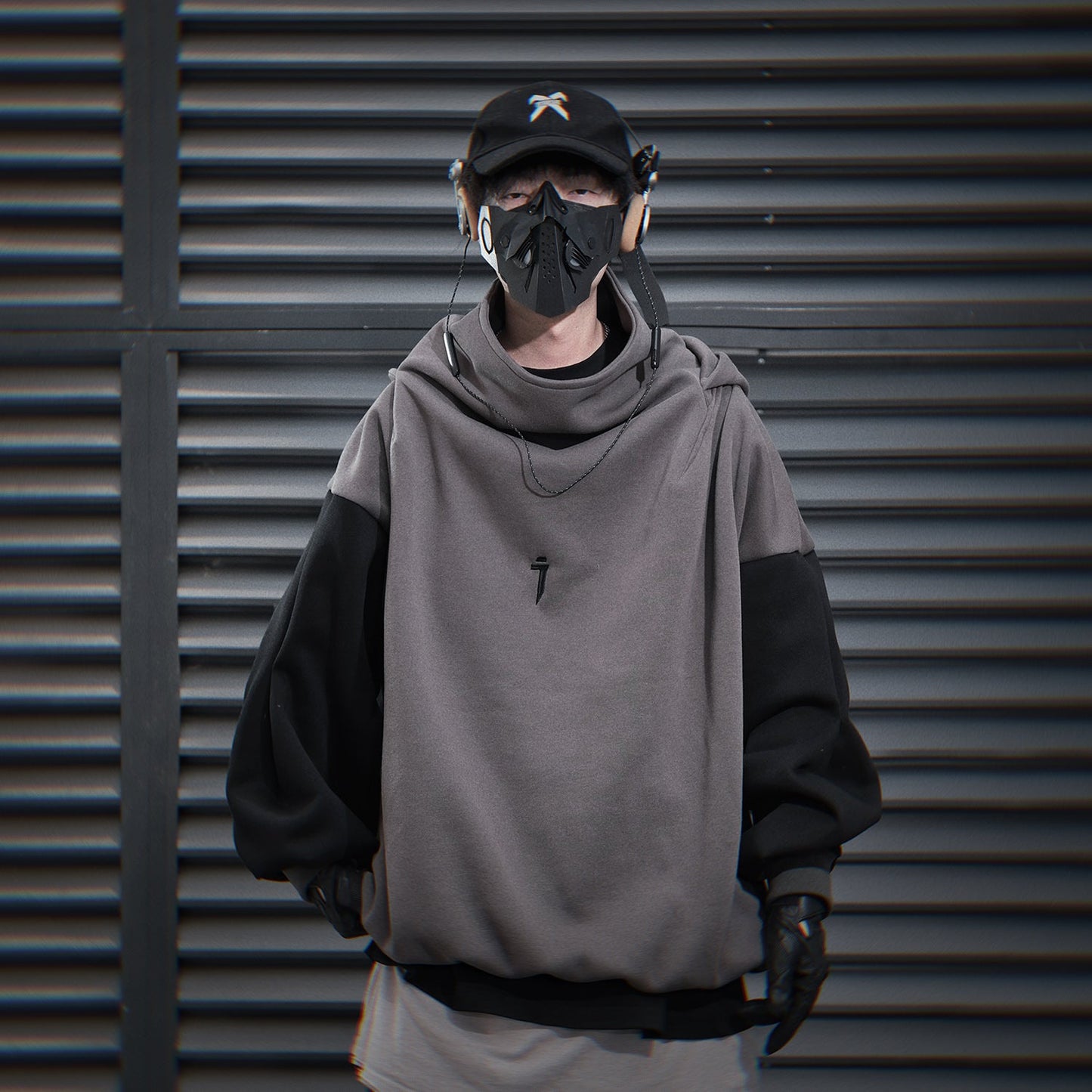 HiH51 Grey Urban Hoodie