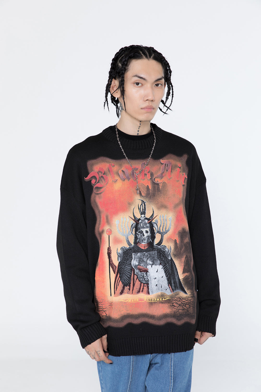 Extreme Dark Demon Knit Sweater