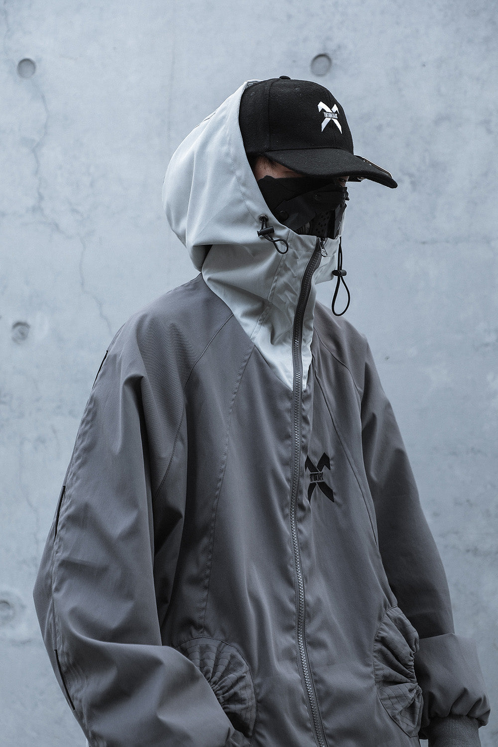 HiJ14 Grey Industrial Climber Jacket