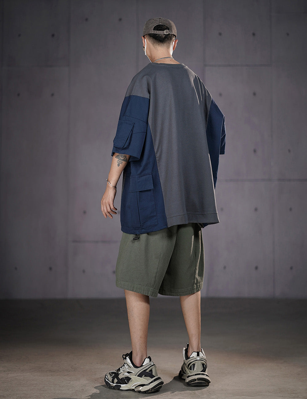 HiT38 Double Patchwork I-Tech Tee