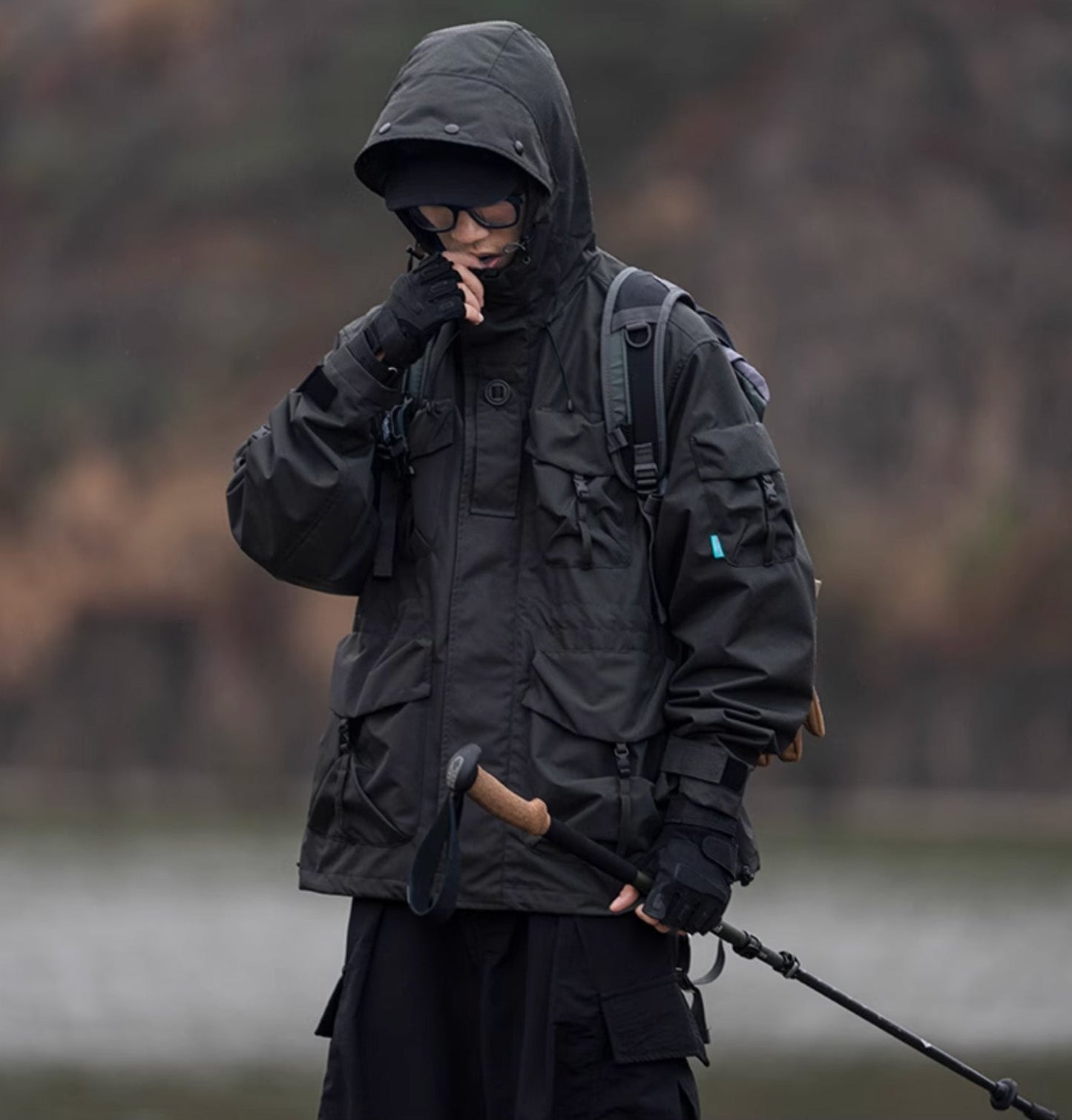 APEJ8 Black Tactical Wilderness Jacket