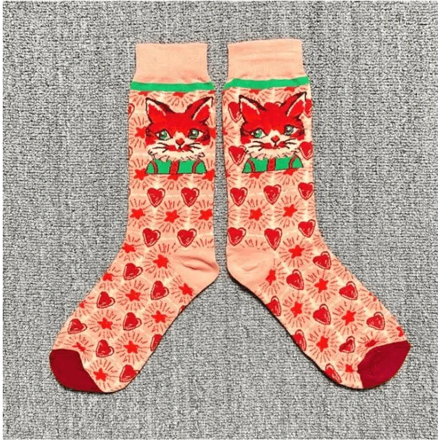 Harajuku Art Scene Crew Socks