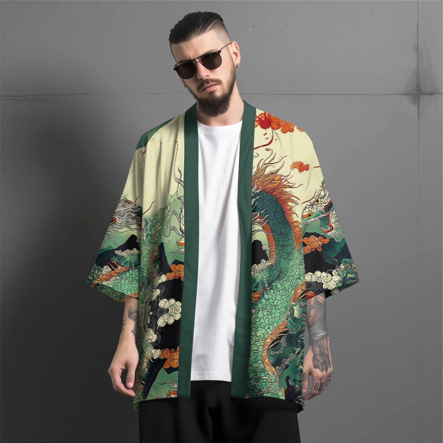 K32 Green Dragon Kimono