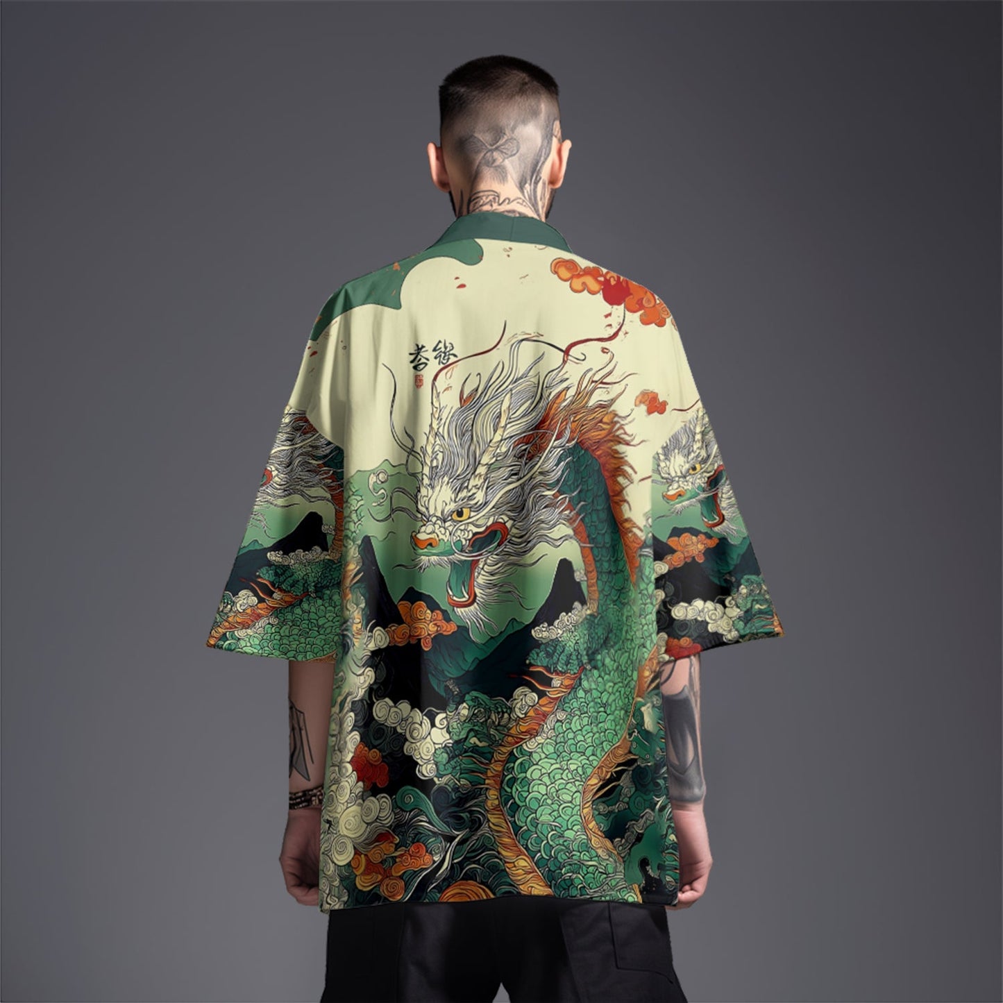 K32 Green Dragon Kimono