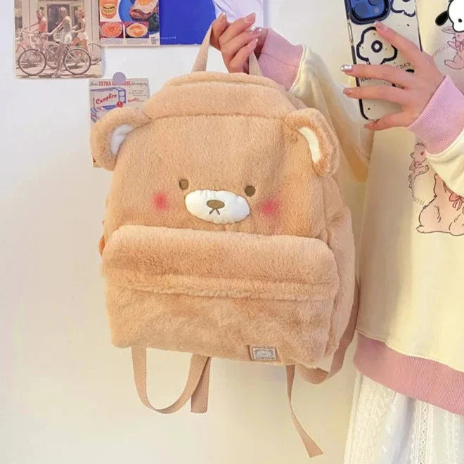 Sac à dos en peluche Blushing Bear