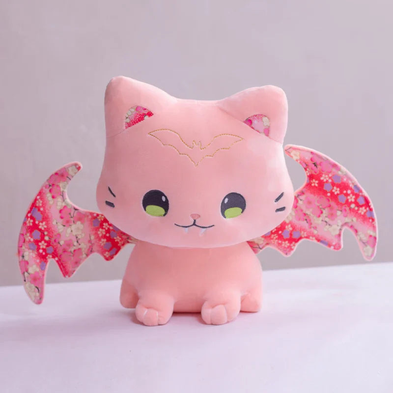 Peluches chat-chauve-souris kawaii