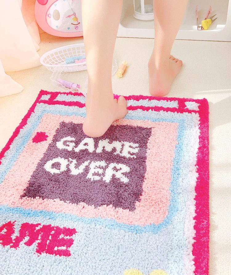 Tapis de console de jeu Game Over