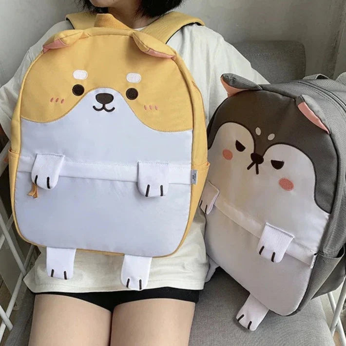 Mochilas de lona Shiba Inu