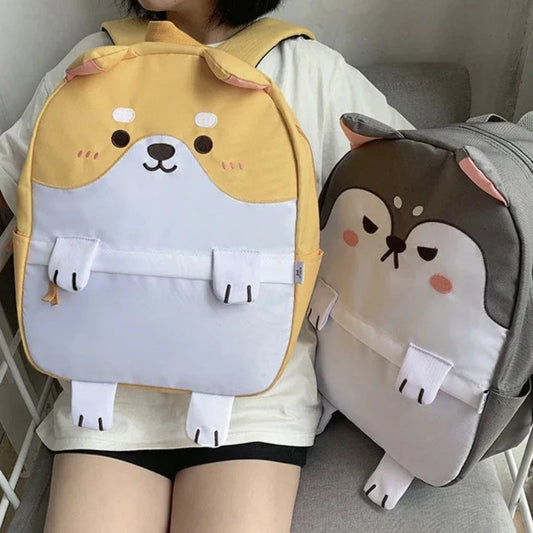 Sacs à dos en toile Shiba Inu