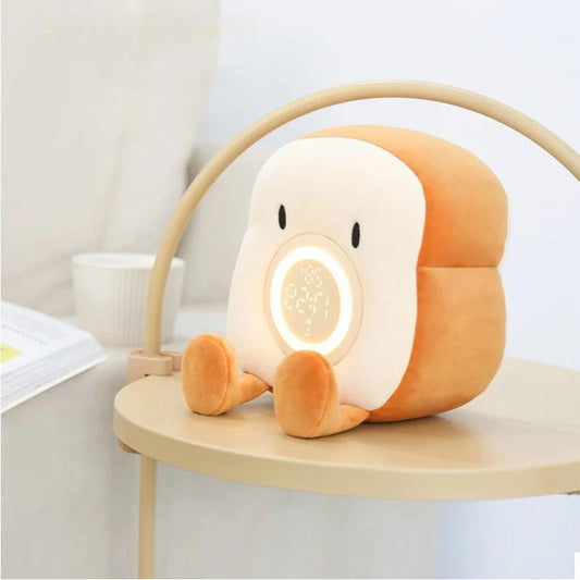 Réveil en peluche avec veilleuse Toast