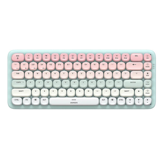 Clavier sans fil rose pastel et vert