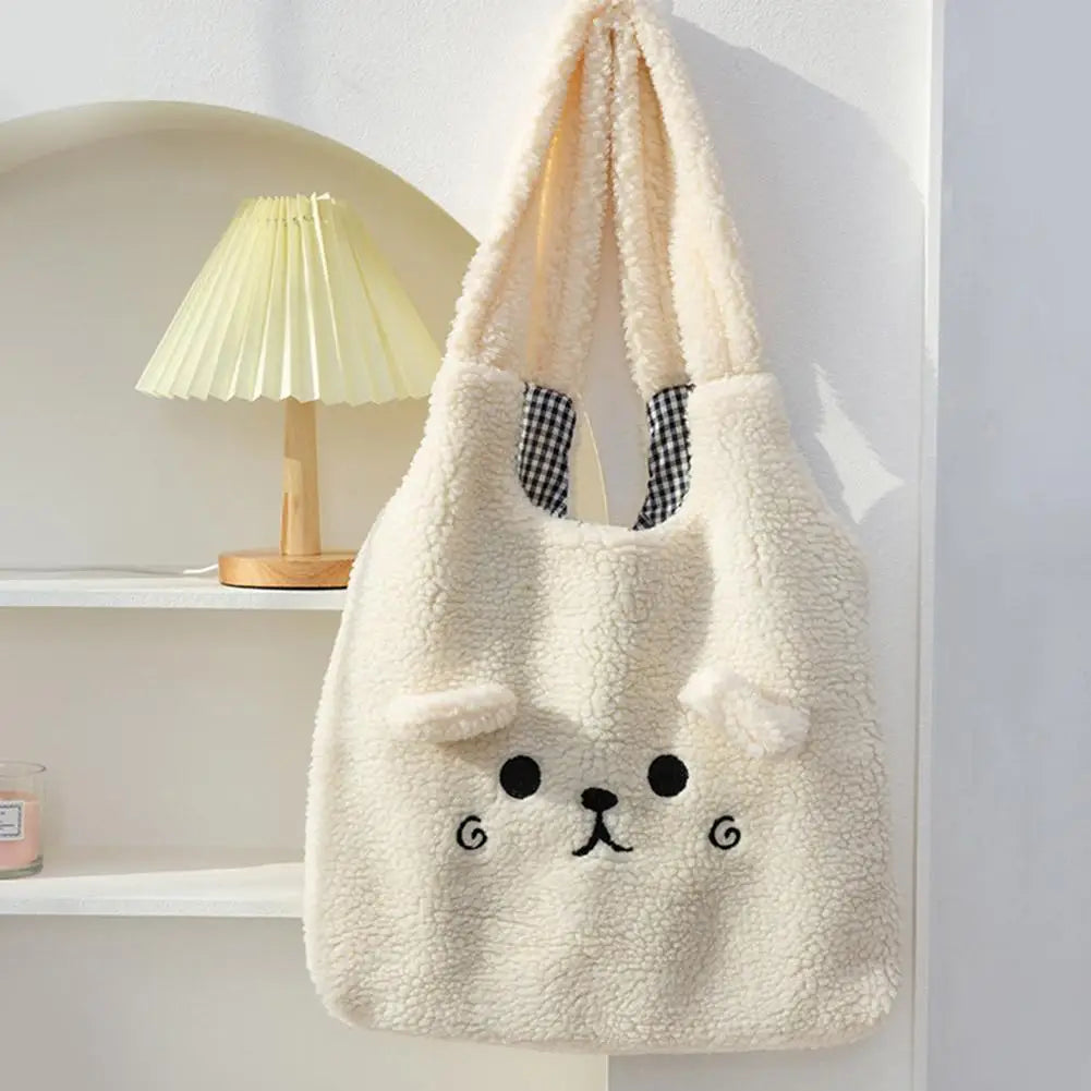 Bolsa de mano con forma de oso de peluche