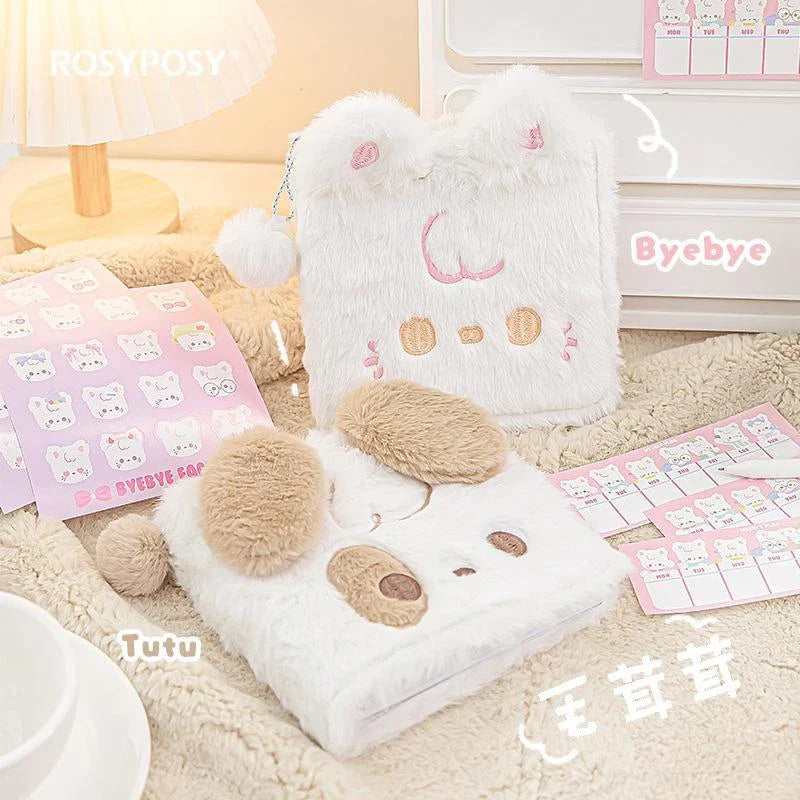 Cahiers en peluche pour chiots et chats