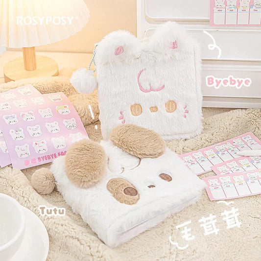 Cahiers en peluche pour chiots et chats