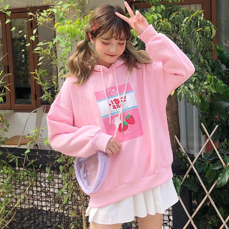 Strawberry Milk Hoodie