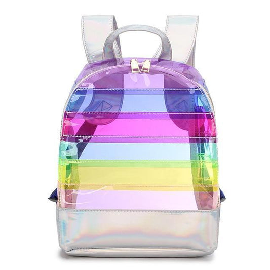 Sac à dos arc-en-ciel transparent