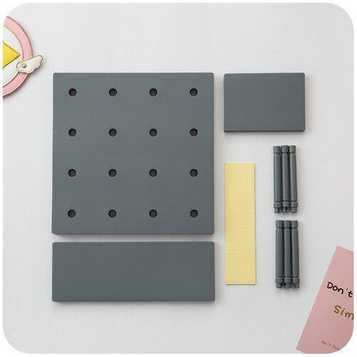 Kit de panneau mural perforé et d'étagère