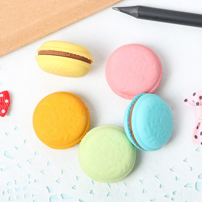 Ensemble de gommes Macaron
