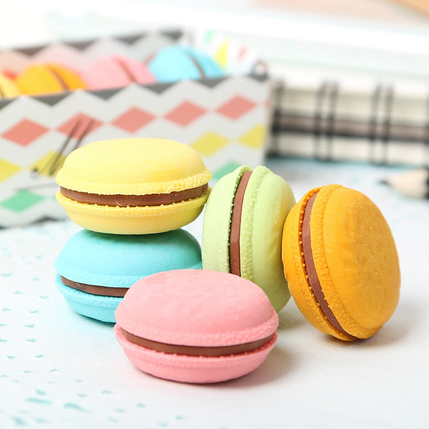 Ensemble de gommes Macaron